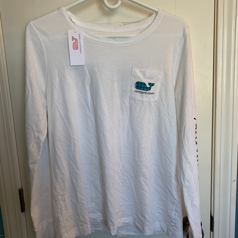 Women’s Blue Plaid Vineyard Vines Long Sleeve